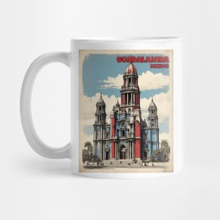 Guadalajara Mexico Vintage Poster Tourism Mug